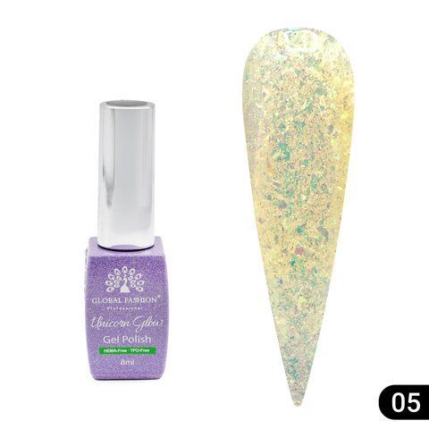 Гель-лак для нігтів Global Fashion Unicorn Glow #05, 8 мл 26035 фото