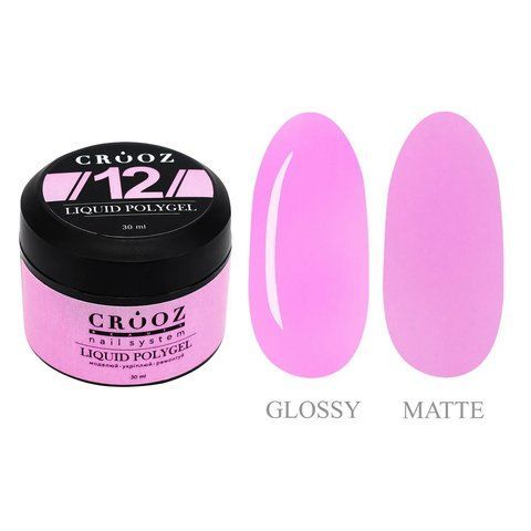 Жидкий полигель CROOZ LIQUID POLYGEL #12, банка, 30 мл CR-LQP-B-12 фото