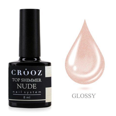 Топовое покрытие с шиммером Crooz Top Shimmer NUDE, 8 мл CR-33818 фото