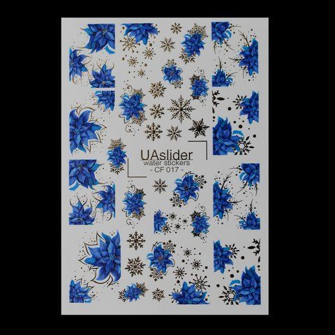Слайдер новогодний для ногтей UASlider CF017 UA-SL-CF017 фото