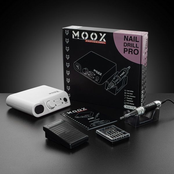 Фрезер для маникюра и педикюра MOOX X100, 45 000 об/мин, 70W, Белый Moox-100-W фото