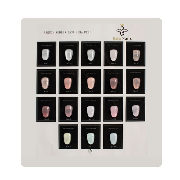 Базове каучукове покриття Bee Nails French Rubber Base Hema Free #15, 8 мл 25190 фото