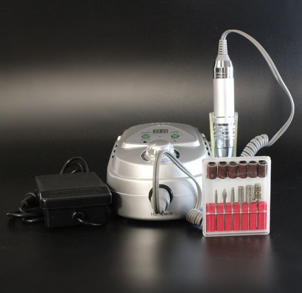 Аккумуляторный фрезер для маникюра Nail Drill ZS-219, 65 вт, 45&nbsp;000 об/мин, Серебристый ND-219A-S фото