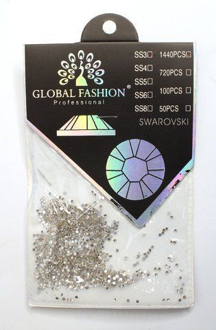 Стразы для декора ногтей Global Fahsion, SS3, 1440 шт GF-ST-DEC-02 фото
