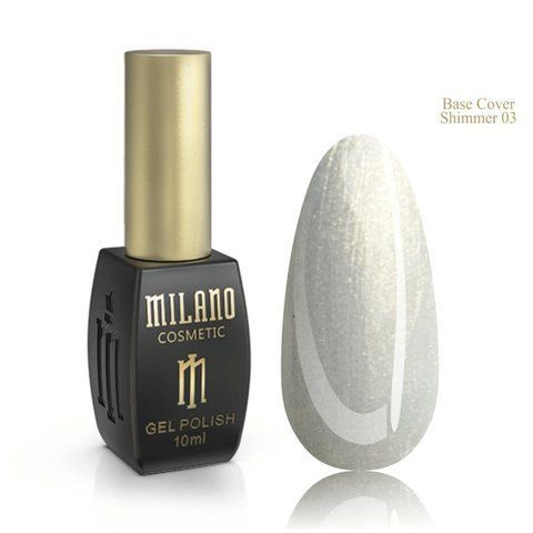 Базовое цветное покрытие с шиммером MILANO Color Shimmer Base 03, 10 мл C-000000503 фото