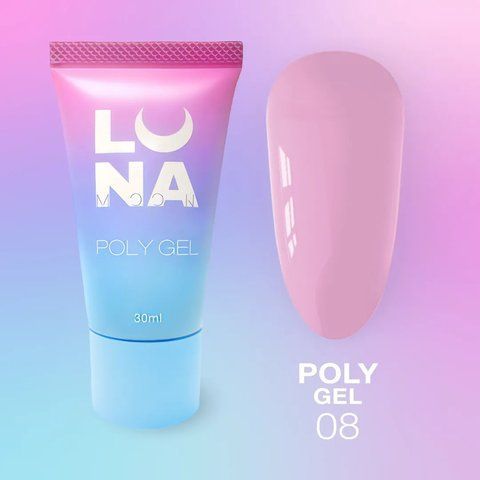 Полигель для наращивания LUNA Poly Gel 08, 30 мл LUNA-POLYG-08 фото