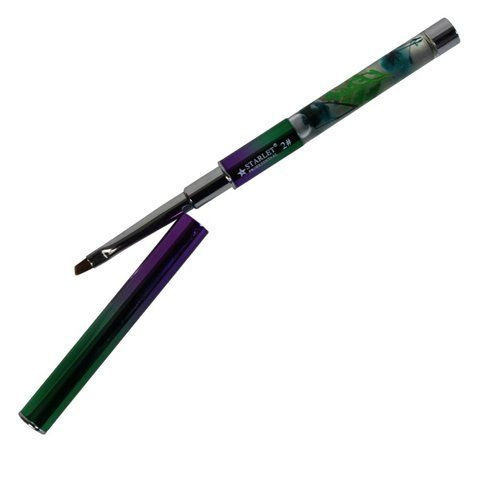 Кисть для геля Starlet Professional c декоративной ручкой #2 STP-LDEC-N2 фото