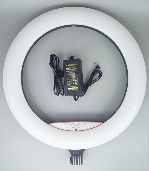Профессиональная кольцевая лампа RL-18 mini 45 см, 48 Вт, с штатив-треногой,3 держателя для телефона Rl-18mini фото