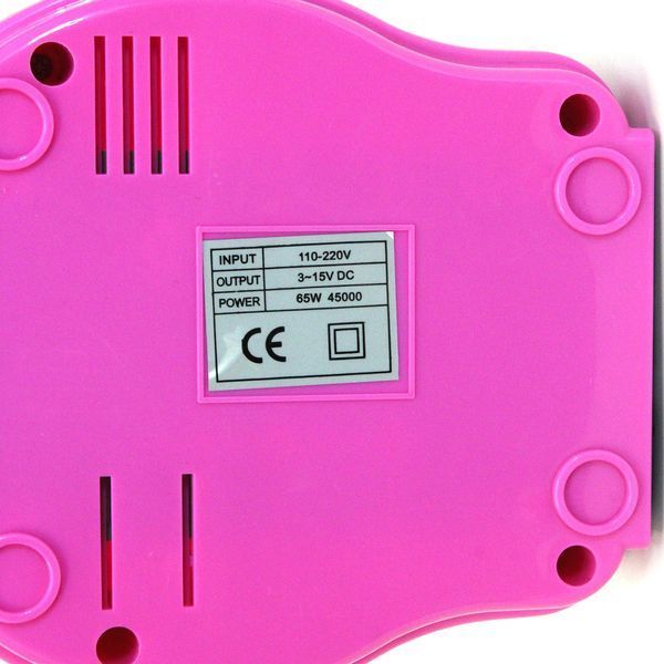 Фрезер для манікюру та педикюру Bee Nails ZS-601 (BN-202C), 65 Вт, 45 000 об/хв, Рожевий BN-ZS601-P фото