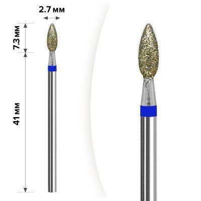 М-035 Алмазная насадка Свеча Blue 2,7*7,3 М-035 Алм Свеч Bl 2,7*7,3 фото