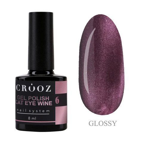 Гель-лак CROOZ WINE CAT GEL POLISH #6, 8 мл CR-CATWIN-06 фото