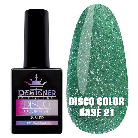 Disco color base Designer Professional 21, 9 мл. Светоотражающая база Disco-CB-21 фото