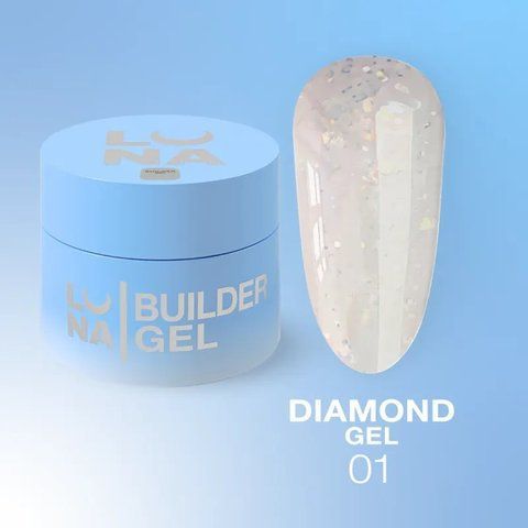 Гель для наращивания LUNA Diamond Gel 01, 15 мл LUNA-DMD-01 фото