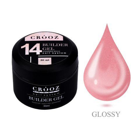 Гель для нарощування CROOZ Builder Gel #14 Shimmer Beige, 30 мл CR-33849 фото