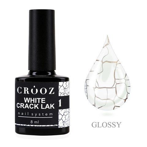 Гель-лак CROOZ Crack Lack з ефектом кракелюру #1, 8 мл CROOZ-CRACK-01 фото