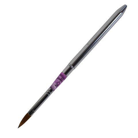 Кисть для геля Starlet Professional c металлической ручкой-колпачком #10 STP-M10 фото