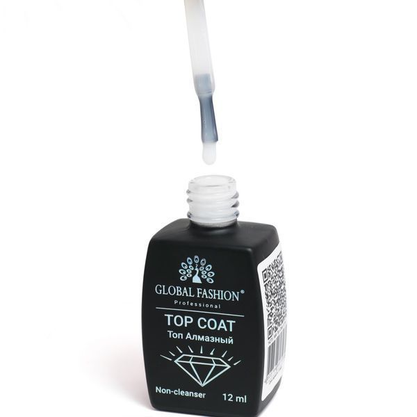 Молочний топ без липкого шару Global Fashion Milk Top Coat, 12 мл 14275 фото