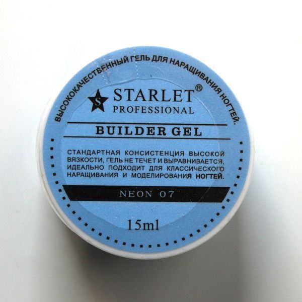 Гель для наращивания Starlet Professional Builder Gel Neon #7, 15 мл STP-BLDN-07 фото