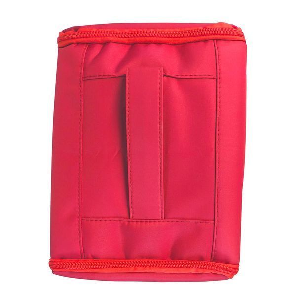 Кейс для мастера маникюра 28 x 21 х 25 см (большое отделение + 4 слота), тканевый, Красный SCFS Red фото
