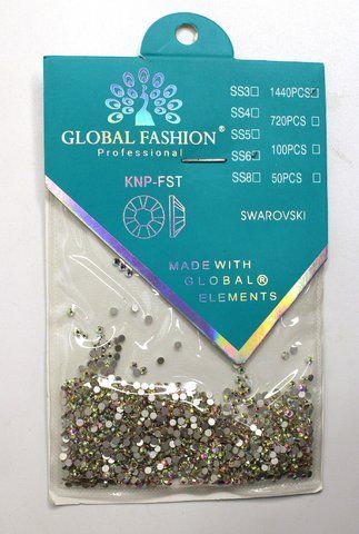 Стразы для декора ногтей Global Fahsion, Хамелеон, SS6, 1440 шт. GF-ST-DEC-05 фото