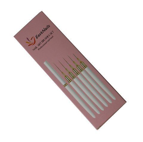Набір тонких лайнерів для розпису на нігтях East Nails, 6 шт SET-EL-5 фото