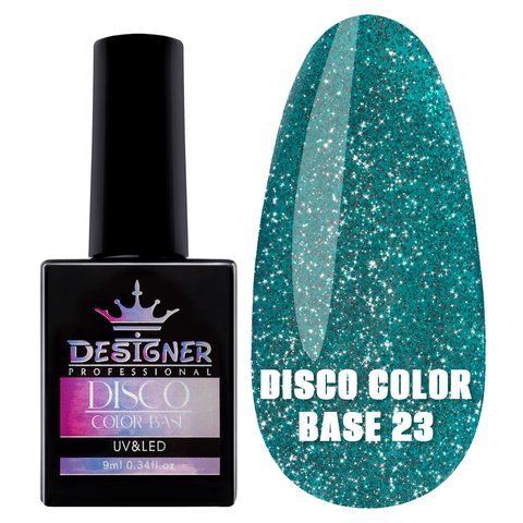 Disco color base Designer Professional 23, 9 мл. Светоотражающая база Disco-CB-23 фото