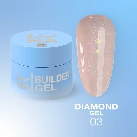 Гель для наращивания LUNA Diamond Gel 03, 15 мл LUNA-DMD-03 фото