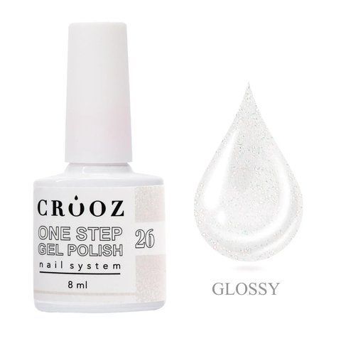 CROOZ ONE STEP GEL POLISH 3 в 1 (база, цвет, топ) #26, 8 мл CROOZ-31-26 фото