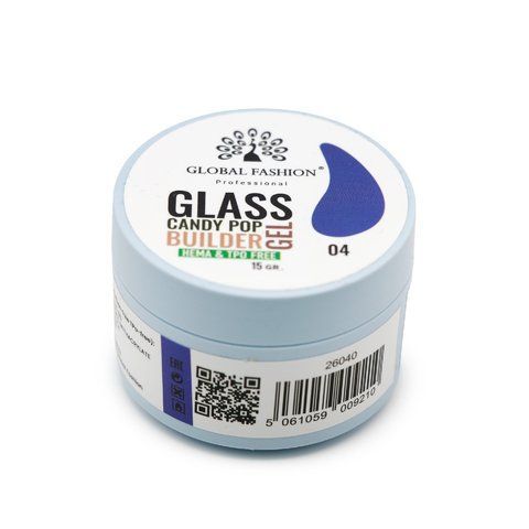 Гель для моделирования Global Fashion Glass Candy Pop #4, 15 г 26040 фото