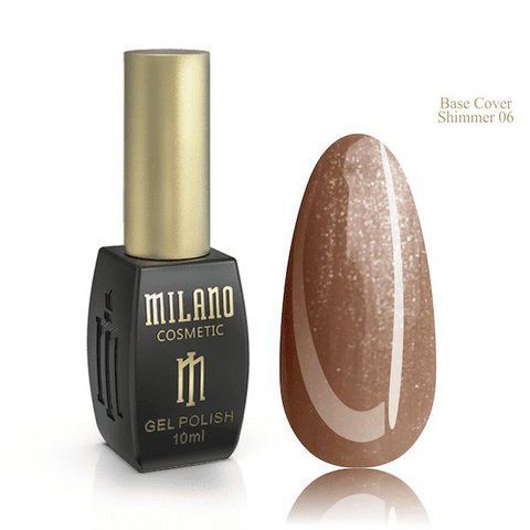 Базовое цветное покрытие с шиммером MILANO Color Shimmer Base 06, 10 мл C-000000507 фото