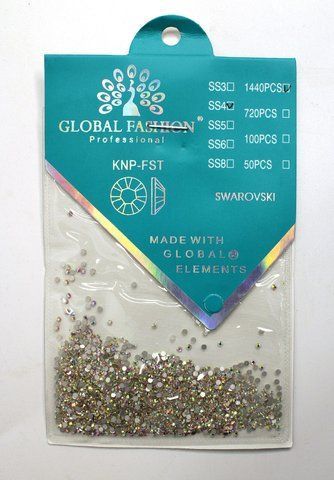 Стразы для декора ногтей Global Fahsion, Хамелеон, SS4, 1440 шт. GF-ST-DEC-06 фото