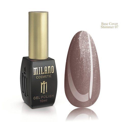 Базовое цветное покрытие с шиммером MILANO Color Shimmer Base 07, 10 мл C-000000508 фото
