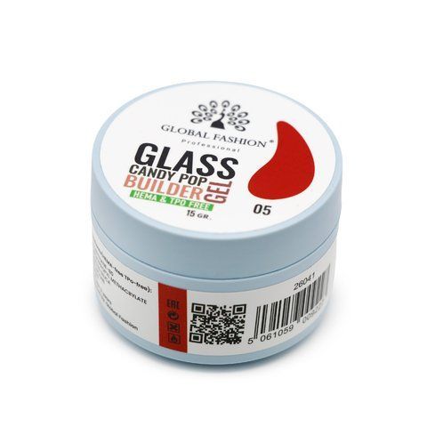 Гель для моделирования Global Fashion Glass Candy Pop #5, 15 г 26041 фото