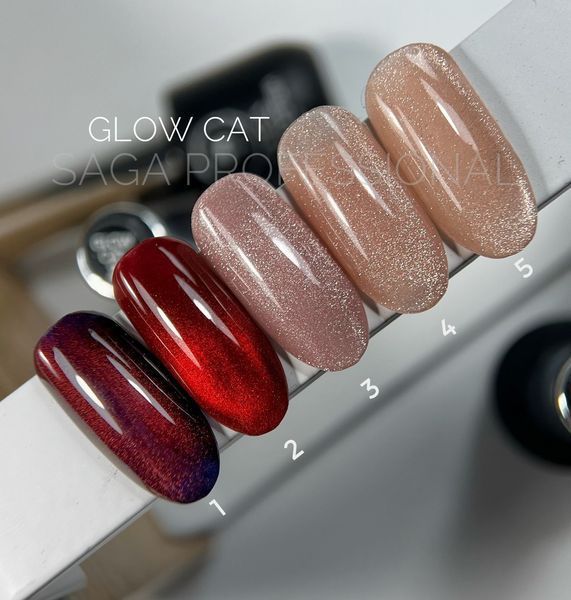 Гель-лак &laquo;кошачий глаз&raquo; SAGA Professional Glow Cat gel polish #6, 9 мл SG-GLOW-06 фото