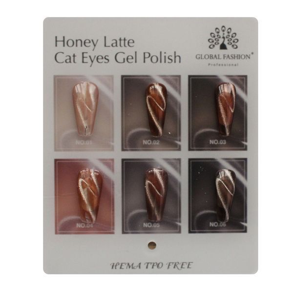 Гель-лак Global Fasion Honey Latte Cat Eyes #05, 8 мл 26021 фото