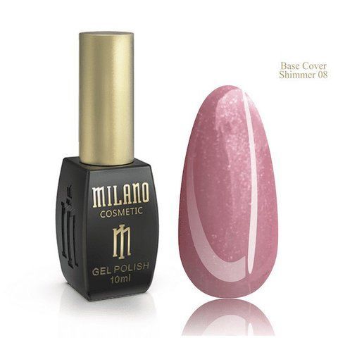 Базовое цветное покрытие с шиммером MILANO Color Shimmer Base 08, 10 мл C-000000509 фото
