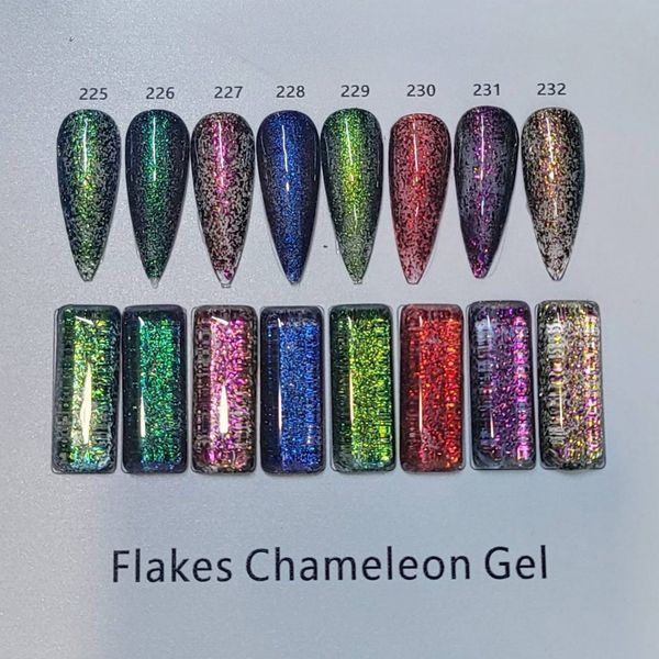 Гель-лак Global Fashion Flakes Chameleon 230, 8 мл 22906 фото