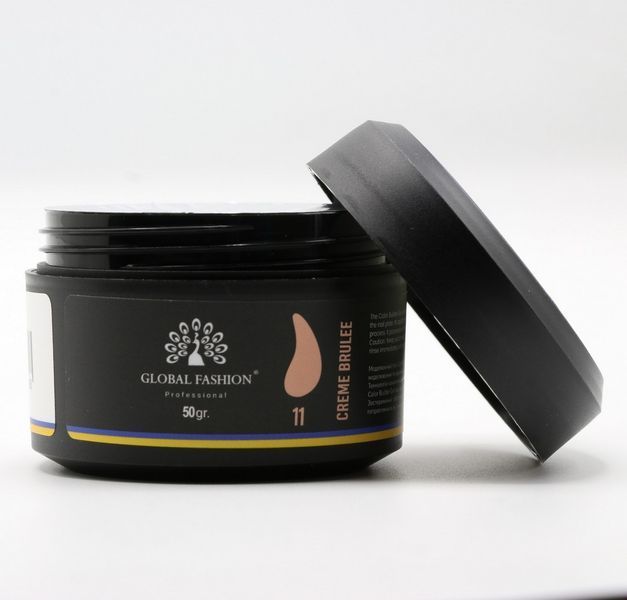 Гель для моделювання нігтів Global Fashion Color Builder Gel #11 Creme brulee, 50 г 26242 фото