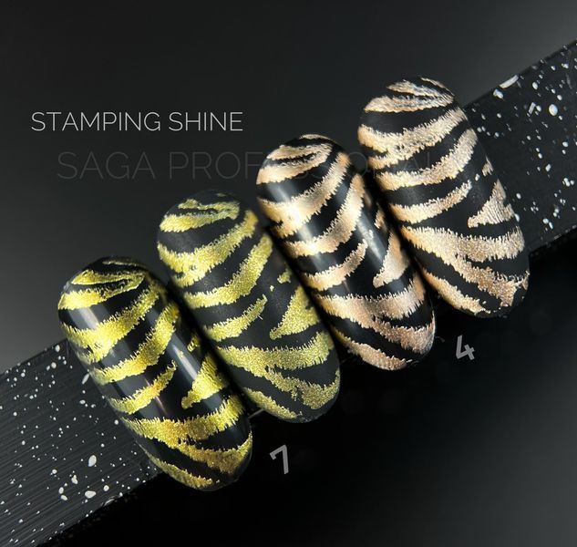 Перламутровый лак для стемпинга SAGA Professional Stamping paint Shine #2, 8 мл SAGA-STSHI-02 фото