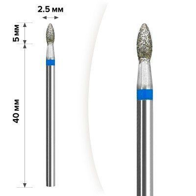 М-009 Алмазная насадка Олива Blue 2,3*5 М-009 Алм Олива Blu 2,3*5 фото