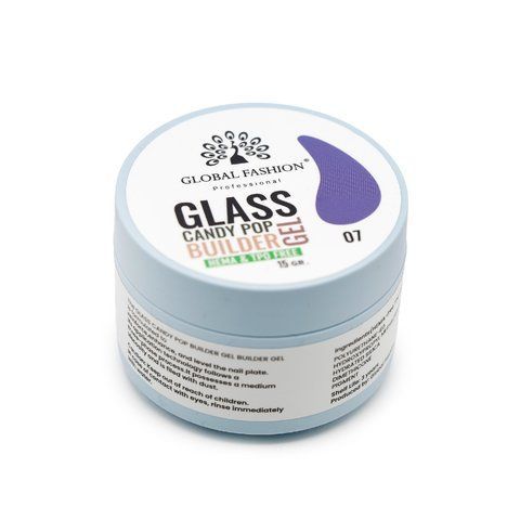 Гель для моделирования Global Fashion Glass Candy Pop #7, 15 г 26043 фото