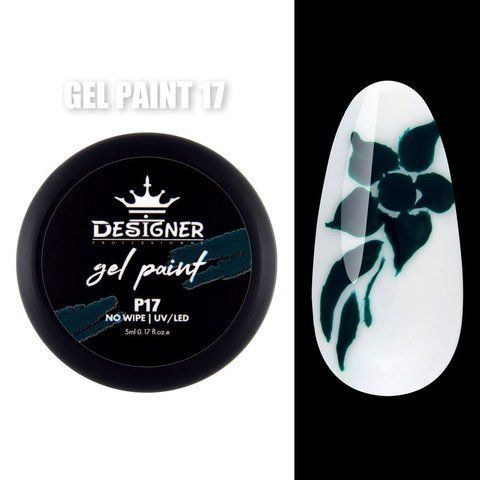 Гель-краска для дизайна Designer Professional Gel Paint No Wipe 17, 5 мл DP-GP-17 фото