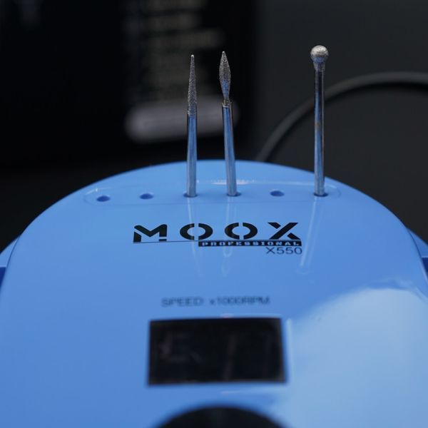 Фрезер для манікюру та педикюру MOOX X550 50000 об/хв, 70W, Sky Blue Moox-550-SB фото