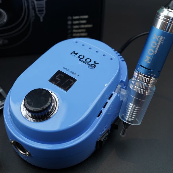 Фрезер для манікюру та педикюру MOOX X550 50000 об/хв, 70W, Sky Blue Moox-550-SB фото