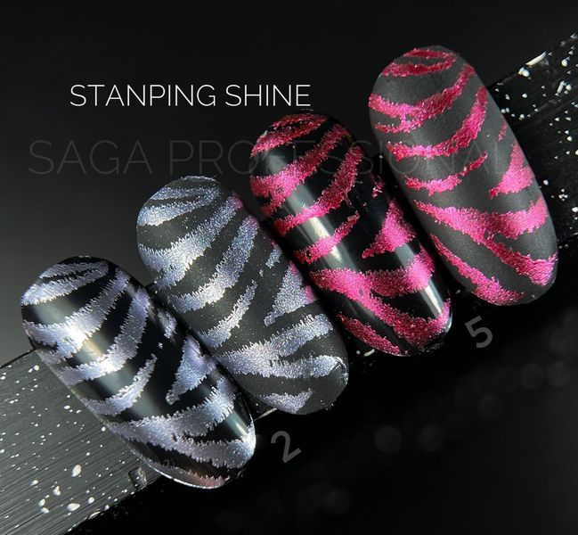 Перламутровий лак для стемпінгу SAGA Professional Stamping paint Shine #3, 8 мл SAGA-STSHI-03 фото
