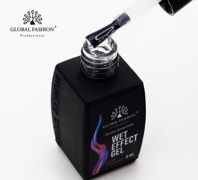 Основа для розтікання прозора для дизайну фарбами по-мокрому Global Fashion, 8 мл 18149 фото
