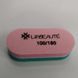 Баф Lilly Beaute 100/180, округлі краї, упаковка 40 шт, Зелений з рожевим LBO-100/180-GR фото 1