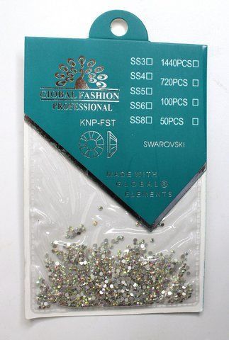 Стразы для декора ногтей Global Fahsion, Хамелеон, микс SS3-SS5, 1440 шт. GF-ST-DEC-09 фото