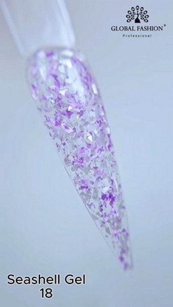 Гель для нігтів Global Fashion SEASHELL GEL 18, 8 г 17467 фото