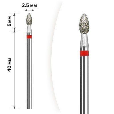 М-010 Алмазная насадка Олива Red 2,5*5 М-010 Алм Олива Red 2,5*5 фото